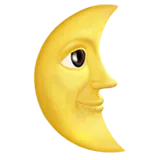 🌜 Letztes Viertel Mondgesicht Emoji Kopieren Einfügen 🌜