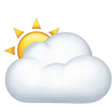 🌥 大雲背後的太陽 表情符號複製粘貼 🌥