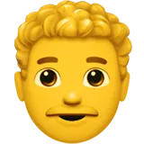 👨‍🦱 Чоловік: Кучеряве Волосся Emoji Копіювати Вставити 👨‍🦱