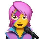 👩‍🎤 Cantante Donna Emoji Copia Incolla 👩‍🎤👩🏻‍🎤👩🏼‍🎤👩🏽‍🎤👩🏾‍🎤👩🏿‍🎤