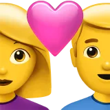 👩‍❤️‍👨 Par Med Hjerte: Kvinde, Mand Emoji Kopier Indsæt 👩‍❤️‍👨
