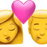 👩‍❤️‍💋‍👨 Baiser: Femme, Homme Emoji Copier Coller 👩‍❤️‍💋‍👨