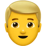 👱‍♂️ Bărbat: Păr Blond Emoji Copiați Lipiți 👱‍♂️