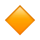 🔸 Lille Orange Diamant Emoji Kopier Indsæt 🔸