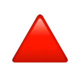 🔺 Червоний Трикутник, Спрямований Вгору Emoji Копіювати Вставити 🔺