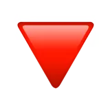 🔻 向下的红色三角形 表情符号复制粘贴 🔻