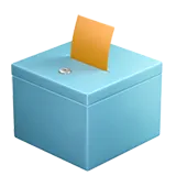 🗳 صندوق الاقتراع مع ورقة الاقتراع لصق نسخ الرموز التعبيرية 🗳