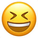 😆 Усміхнене Примружене Обличчя Копіювати вставку Emoji 😆