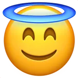 😇 Lächelndes Gesicht Mit Heiligenschein Emoji Kopieren Einfügen 😇