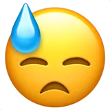 😓 Downcast Face with Sweat Emoji Copy Paste 😓