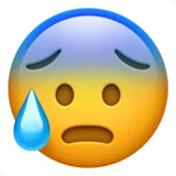 😰 Ανήσυχο Πρόσωπο Με Ιδρώτα Αντιγραφή Επικόλλησης Emoji 😰