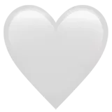 🤍 Hvidt Hjerte Emoji Kopier Indsæt 🤍