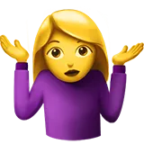 🤷‍♀️ Femme Haussant Les Épaules Emoji Copier Coller 🤷‍♀️🤷🏻‍♀️🤷🏼‍♀️🤷🏽‍♀️🤷🏾‍♀️🤷🏿‍♀️