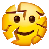🫫 Ansigt, Der Slår Revner Emoji Kopier Indsæt 🫫