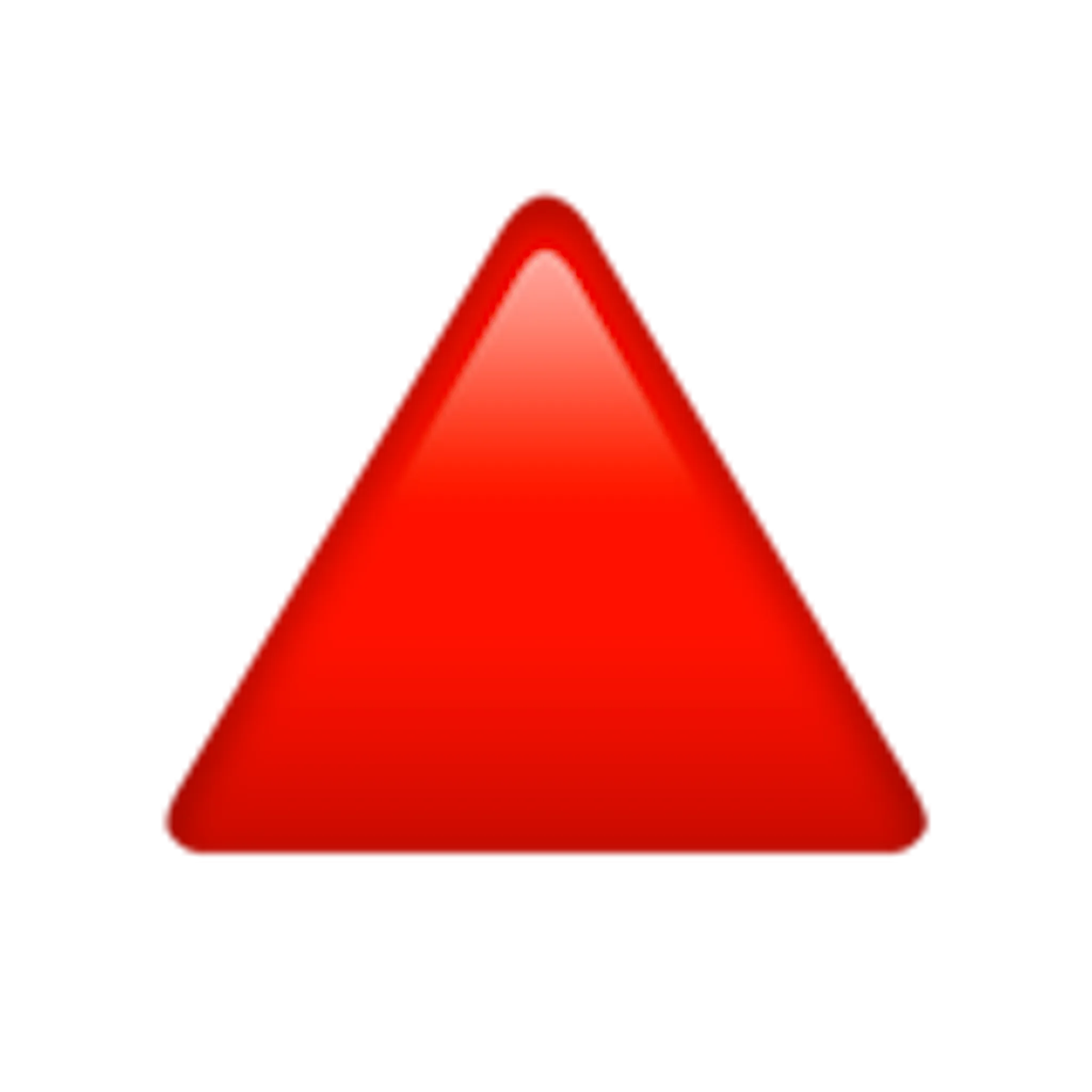 Округло треугольная. Красный треугольник смайлик. ЭМОДЖИ треугольник. Красный треугольник фигура. Закруглённый треугольник красный.